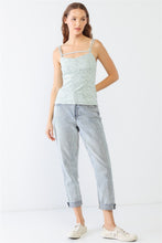 Load image into Gallery viewer, Le Lis Heathered Ribbed Adjustable Strap Cami
