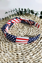 Load image into Gallery viewer, Navy Blue Flag Day Knotted Headband
