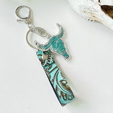 Load image into Gallery viewer, Rhinestone Bull Keychain
