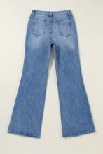 Load image into Gallery viewer, Ashleigh Blue Acid Wash Distressed Wide Leg High Waist Jeans
