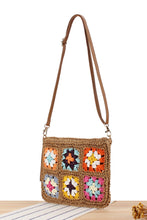 Load image into Gallery viewer, Chestnut Flower Straw Woven Single Shoulder Bag
