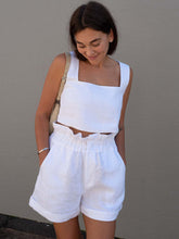 Load image into Gallery viewer, Square Neck Sleeveless Top and Shorts Set
