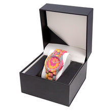 Load image into Gallery viewer, Ti Amo I love you - Exclusive Brand  - Camouflage Wooden Watch - Grey &amp; Pink
