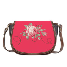 Load image into Gallery viewer, Ti Amo I love you - Exclusive Brand - Radical Red - Rose - Saddle Bag
