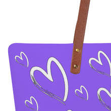 Load image into Gallery viewer, Ti Amo I love you - Exclusive Brand - Heliotrope 3 - Lots of Hearts - Dive Cloth Totes
