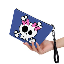 Load image into Gallery viewer, Ti Amo I love you - Exclusive Brand - Chambray Blue - Skeleton - Sling Cosmetic Bag
