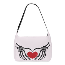 Load image into Gallery viewer, Ti Amo I love you - Exclusive Brand - Prim - Skeleton Heart Hands  -  Journey Computer Shoulder Bag
