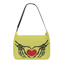 Load image into Gallery viewer, Ti Amo I love you - Exclusive Brand - Tacha - Skeleton Heart Hands  -  Journey Computer Shoulder Bag
