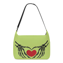 Load image into Gallery viewer, Ti Amo I love you - Exclusive Brand - Wild Willow - Skeleton Heart Hands  -  Journey Computer Shoulder Bag
