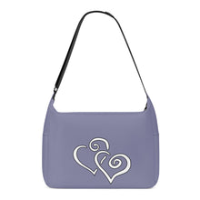 Load image into Gallery viewer, Ti Amo I love you - Exclusive Brand - Calm Cool &amp; Collected - Double White Heart - Journey Computer Shoulder Bag
