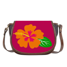 Load image into Gallery viewer, Ti Amo I love you - Exclusive Brand - Lipstick 2 - Hawaiian Flower -  Saddle Bag
