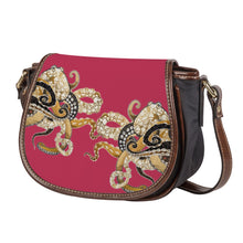 Load image into Gallery viewer, Ti Amo I love you - Exclusive Brand - Viva Magenta - Octopi - Saddle Bag
