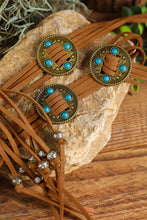 Load image into Gallery viewer, Chestnut Western Turquoise Decor Layered String Tassel Belt
