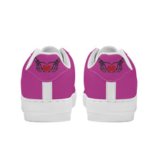 Load image into Gallery viewer, Ti Amo I love you - Exclusive Brand - Medium Red Violet 2 - Skeleton Hands with Heart - Low Top Unisex Sneakers
