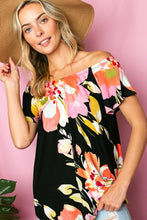 Load image into Gallery viewer, PLUS FLORAL OFF SHOULDER TOP
