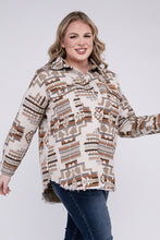 Load image into Gallery viewer, Plus Size Aztec Western Shacket
