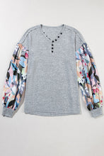 Load image into Gallery viewer, Printed V-Neck Long Sleeve Blouse
