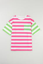 Load image into Gallery viewer, Striped Round Neck Half Sleeve T-Shirt
