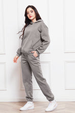 Load image into Gallery viewer, Drop Shoulder Long Sleeve Hoodie and Pants Set
