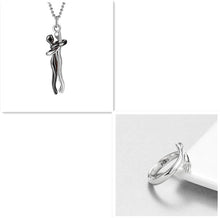 Load image into Gallery viewer, Love Hug Necklace Unisex Men Women Couple Jewelry Simple Temperament Clavicle Chain Gift
