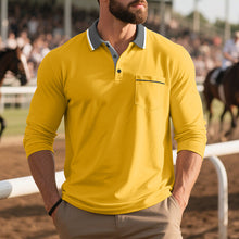 Load image into Gallery viewer, Mens Spring And Autumn Long-sleeved Polo Shirt
