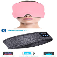 Load image into Gallery viewer, Wireless Bluetooth Sleeping Headphones Headband Thin Soft Elastic Comfortable Music Ear Phones Eye Mask For Side Sleeper Sports
