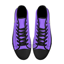 Load image into Gallery viewer, Ti Amo I love you - Exclusive Brand - Heliotrope 3 - Paper Airplane  - High-Top Canvas Shoes -  Black Shoes
