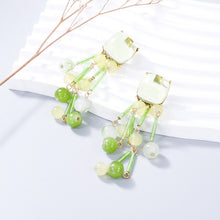 Load image into Gallery viewer, Acrylic Bead Dangle Earrings
