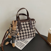 Load image into Gallery viewer, Fashion Houndstooth Portable Checkerboard Shoulder HandbagTotes
