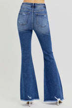 Load image into Gallery viewer, RISEN Full Size High Rise Distressed Raw Hem Flare Jeans
