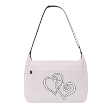 Load image into Gallery viewer, Ti Amo I love you - Exclusive Brand - Prim - Double White Heart - Journey Computer Shoulder Bag
