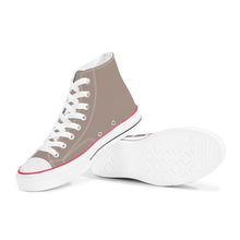 Load image into Gallery viewer, Ti Amo I love you - Exclusive Brand - Del Rio -  White Daisy - High Top Canvas Shoes - White  Soles
