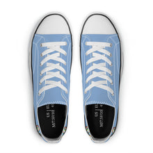 Load image into Gallery viewer, Ti Amo I love you - Exclusive Brand - Misty Blue - Womens Low Top Canvas Shoes
