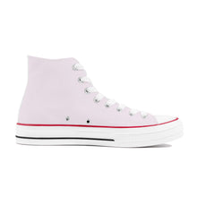 Load image into Gallery viewer, Ti Amo I love you - Exclusive Brand - Prim - White Daisy - High Top Canvas Shoes - White  Soles
