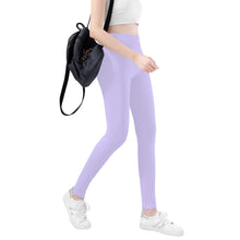 Load image into Gallery viewer, Ti Amo I love you - Exclusive Brand  - Lilac - White Daisy -  Yoga Leggings
