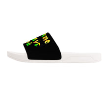 Load image into Gallery viewer, Ti Amo I love you - Exclusive Brand - Black - Hip Hop Lettering - Slide Sandals - White Soles
