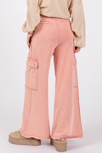 Load image into Gallery viewer, SAGE + FIG Knit Terry Mineral Wash Wide Leg Pants
