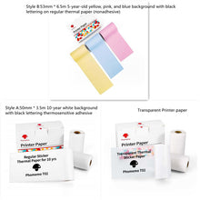 Load image into Gallery viewer, Portable Mini Thermal Label Printer Home Photo Printer Student Wrong Question Printer Bluetooth-Compatible Mini Label Printer Price Tag
