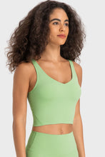 Load image into Gallery viewer, Deep V-Neck Crop Sports Bra
