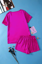 Load image into Gallery viewer, V-Neck Short Sleeve Top and Shorts Set
