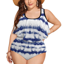 Load image into Gallery viewer, Ti Amo I love you - Exclusive Brand - White &amp; Astronaut Tie-Dye Pattern - Size Bikini Swimsuit
