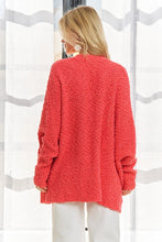 Load image into Gallery viewer, ADORA Popcorn Knit Open Front Long Sleeve Cardigan
