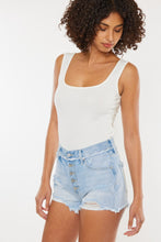 Load image into Gallery viewer, Kancan Distressed Button Fly Denim Shorts
