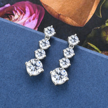 Load image into Gallery viewer, 4 Carat Moissanite 925 Sterling Silver Earrings
