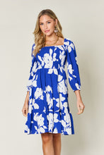 Load image into Gallery viewer, Double Take Full Size Floral Ruffle Hem Smocked Dress
