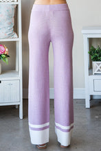 Load image into Gallery viewer, First Love Contrast Ribbed Knit Pants
