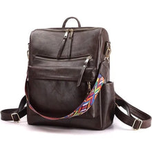 Load image into Gallery viewer, Womens Backpack Purse Fashion School Multipurpose Designer Satchel PU Leather Handbag Shoulder Bag
