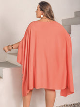 Load image into Gallery viewer, Plus Size Round Neck Batwing Sleeve Mini Dress
