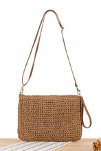 Load image into Gallery viewer, Chestnut Flower Straw Woven Single Shoulder Bag
