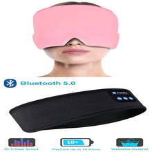 Load image into Gallery viewer, Wireless Bluetooth Sleeping Headphones Headband Thin Soft Elastic Comfortable Music Ear Phones Eye Mask For Side Sleeper Sports
